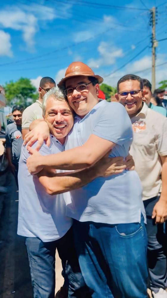 Edilson Capote e o Governador Rafael Fonteles 