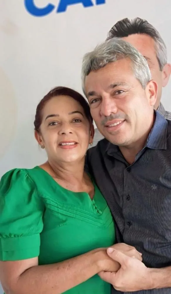 Vereadora Jovelina Furtado e o prefeito Edilson Capote 