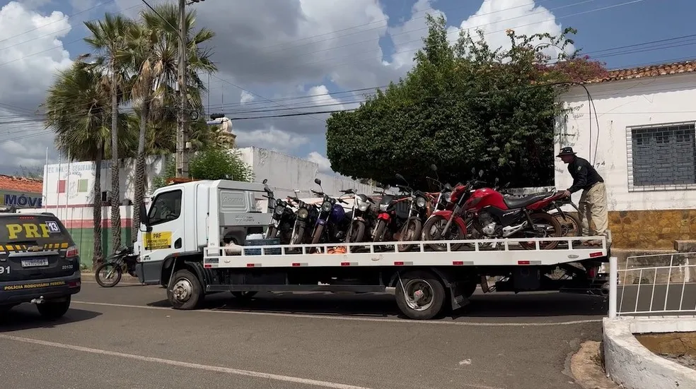 Polícia apreende mais de 160 veículos, roubados e adulterados no PI e MA — Foto: Divulgação/PRF