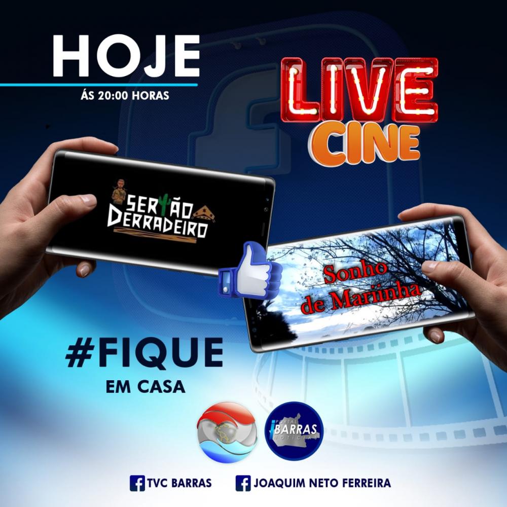 Cinema feito em Barras PI: Hoje tem Live Cine com dois filmes locais 