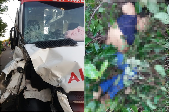 PI: Mulher morre após colisão entre ambulância do SAMU e motocicleta