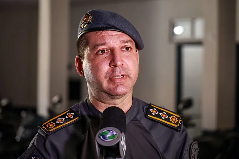 Foto: Reprodução Major Daniel Kraieski, comandante do 11º BPM.