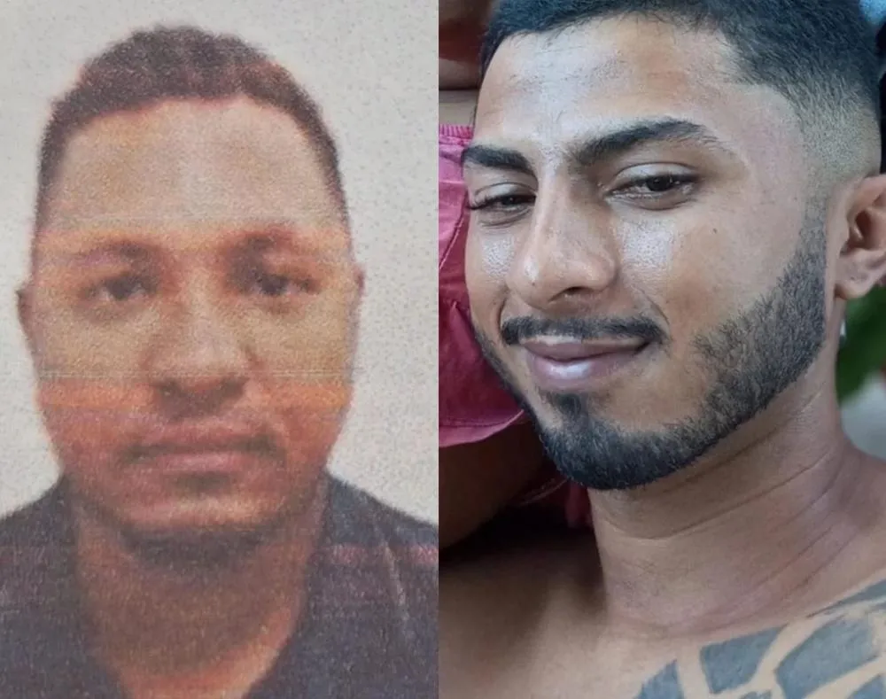 Vítimas: João Paulo de Jesus Sousa (à esquerda) e Jackson Rodrigues de Sousa (à direita