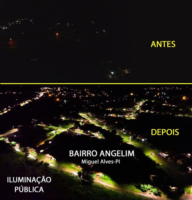 Miguel Alves PI: Prefeito aplica o dinheiro da Cosip em iluminação pública com uma empresa especializada 