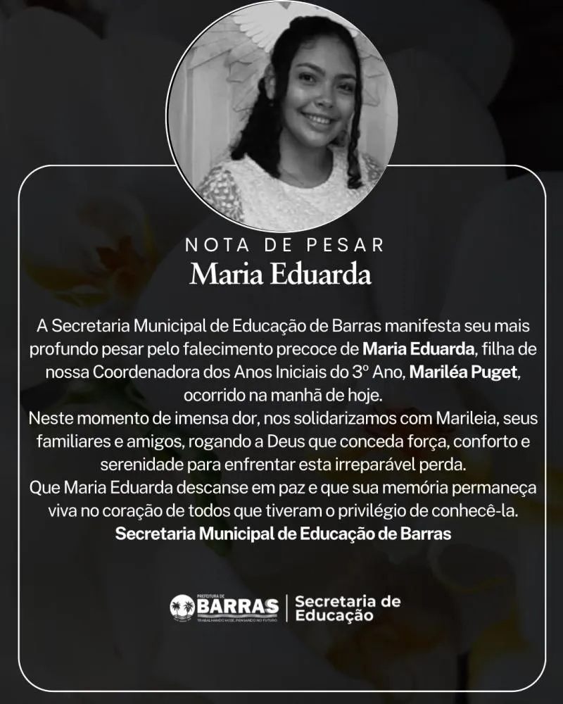 Adolescente morreu após choque elétrico em Barras Piauí