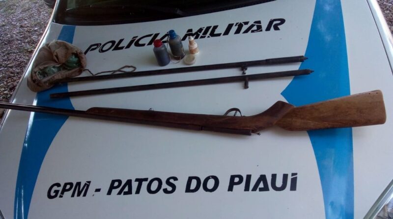 Após discussão, homem atira contra o próprio filho e é preso em Patos do Piauí