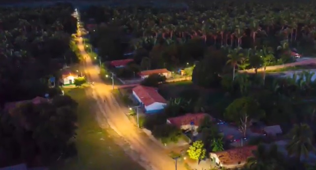 Zona rural de Miguel Alves PI toda iluminada em led