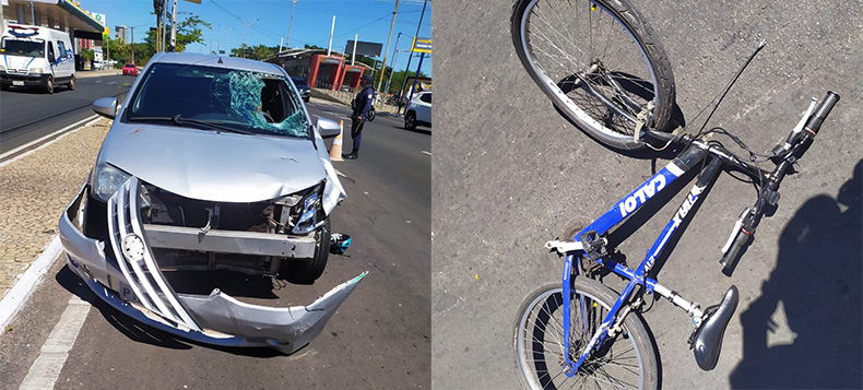 Colisão com carro na avenida João XXIII mata ciclista de 20 anos