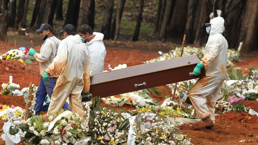 Brasil é o segundo país com maior número de óbitos por covid - Foto: Estadão Conteúdo