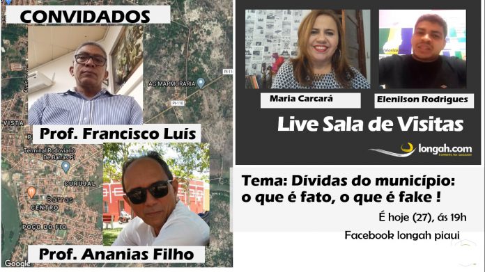 Live desta quinta (27)! Dívidas municipais: o que é fato, o que é fake