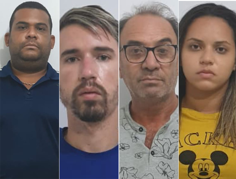 Três homens e uma mulher são presos suspeitos de vender carros alugados