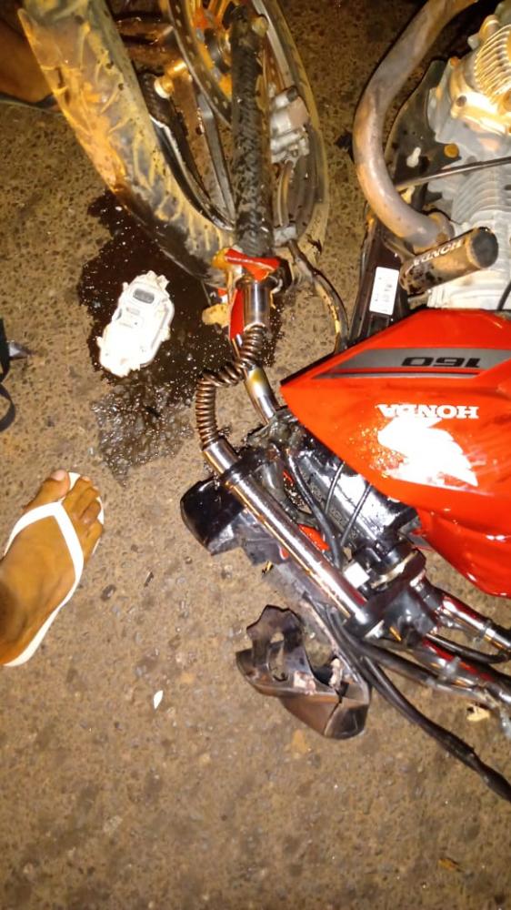 Colisão entre motos na ponte dos trabalhadores saída para Teresina PI 