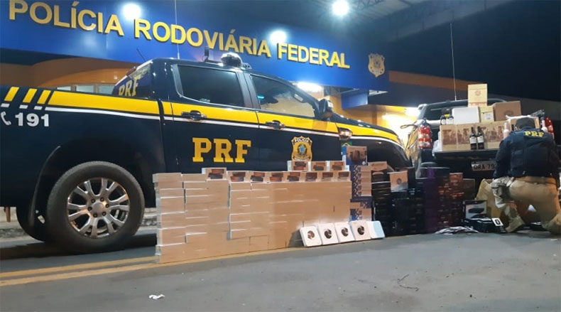 PRF apreende carga de eletrônicos avaliada em R$ 370 mil