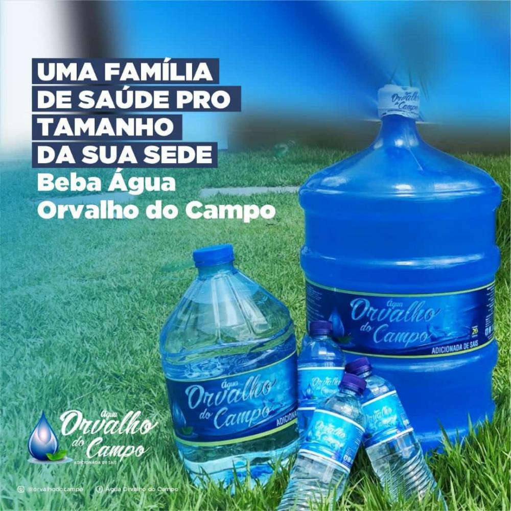 Água Orvalho do Campo com novas garrafinhas de 500ml 