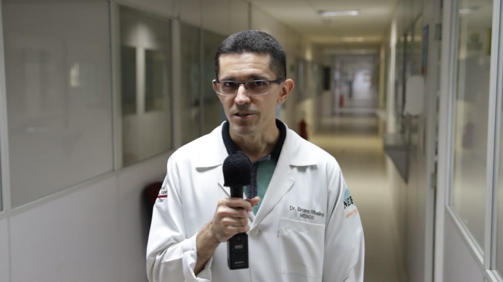 O médico Bruno Ribeiro. Crédito: Sesapi.