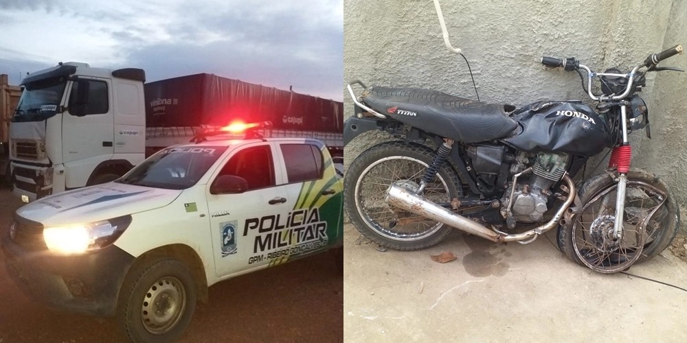 Grave colisão entre motocicleta e carreta deixa dois mortos na PI-247