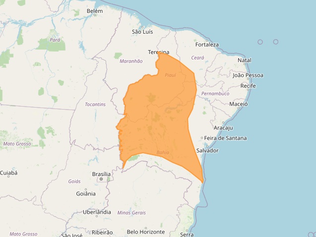 INMET alerta para chuvas intensas no estado do Piauí