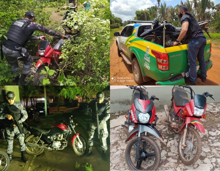 Polícia recupera cinco motocicletas. Suspeitos são conduzidos à delegacia em Esperantina PI