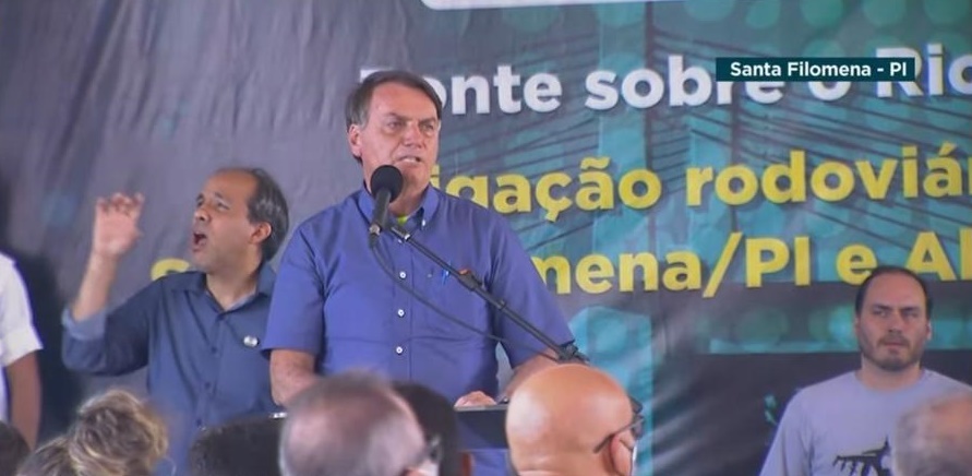 Presidente Bolsonaro inaugura ponte que liga o Piauí ao Maranhão