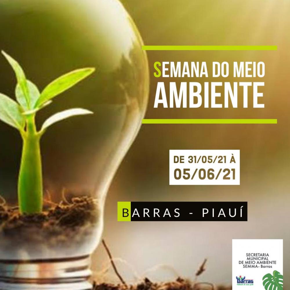 Semana do Meio ambiente começa na segunda (31) até o dia 05/06 em Barras PI 