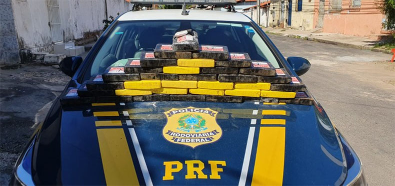Casal é preso na BR-316 com droga avaliada em R$ 6 milhões, diz PRF
