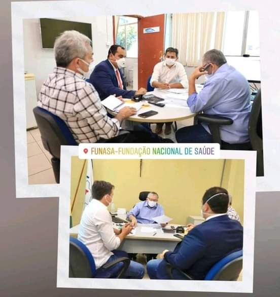 Prefeito de Barras PI Edilson Sérvulo apresentou Projetos de Saneamento básico ao diretor da FUNASA no Piauí 