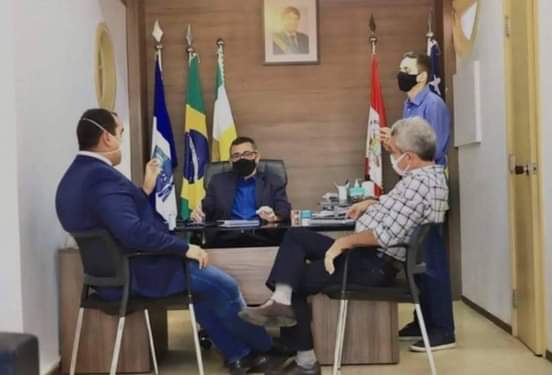 Prefeito Edilson Capote reunido com o Secretário de Segurança Pública sobre Projeto do Centro Integrado 