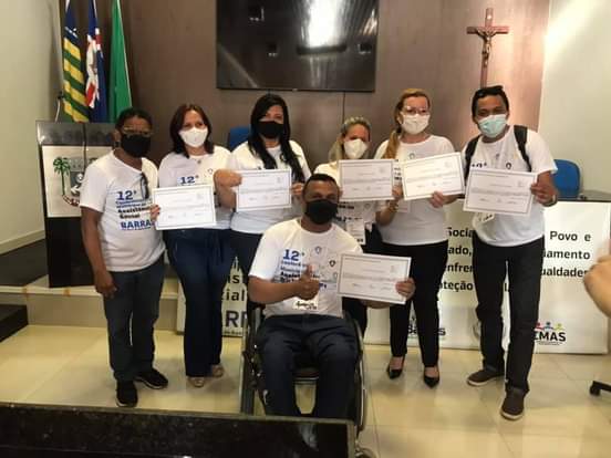 12° Conferência Municipal de Assistência social em Barras PI: Entrega de Certificados