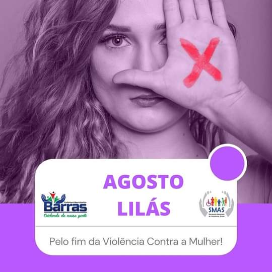 Secretária de Assistência social em Barras PI Edneida Fortes alerta para a Conscientização do Agosto Lilás no município 