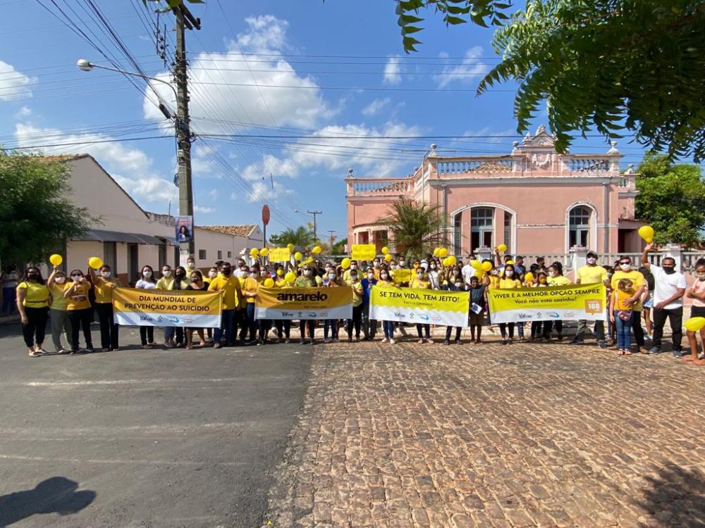 Manifestação em Barras PI chama atenção da população para o Setembro Amarelo: a importância de falar sobre prevenção de suicídio