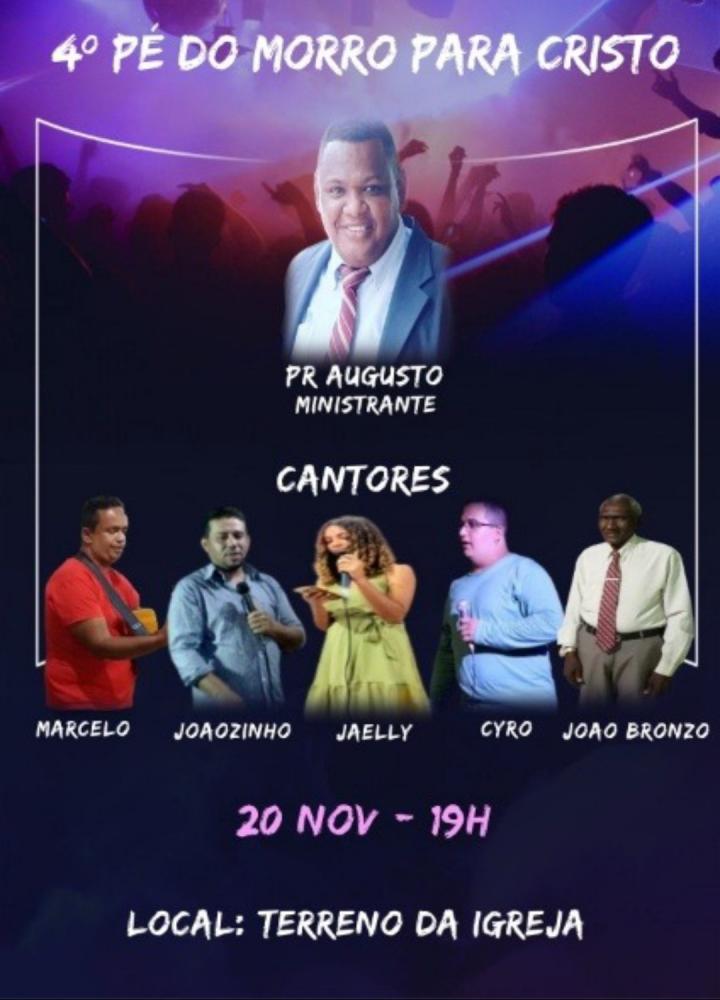 VEM AI O 4° PÉ DO MORRO PARA CRISTO
