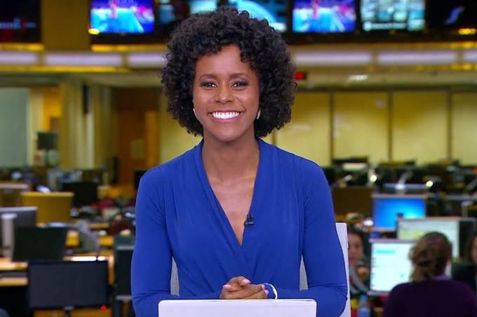 Jornalista Maria Júlia Coutinho apresentará o Jornal Nacional em alguns sábados (TV Globo/Reprodução)