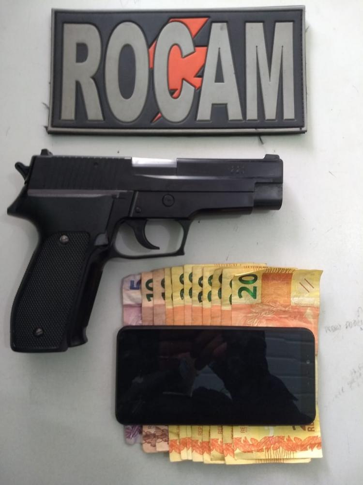 Rone prende dupla na zona leste de Teresina PI com moto roubada e simulacro de arma