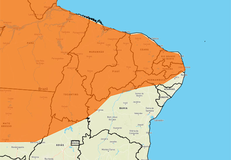 Inmet emite alerta laranja com chuvas intensas em todo o estado do Piauí; veja previsão