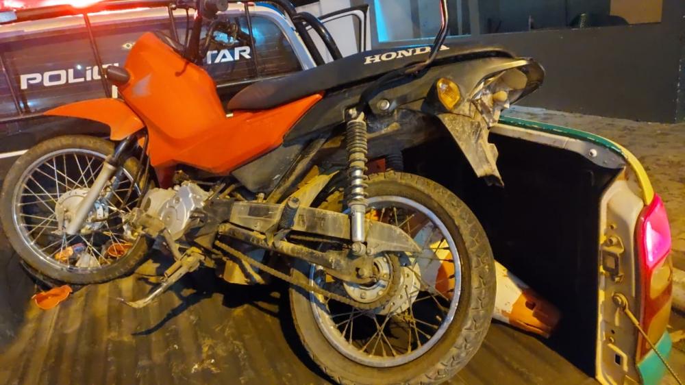Moto recuperada pela PMPI