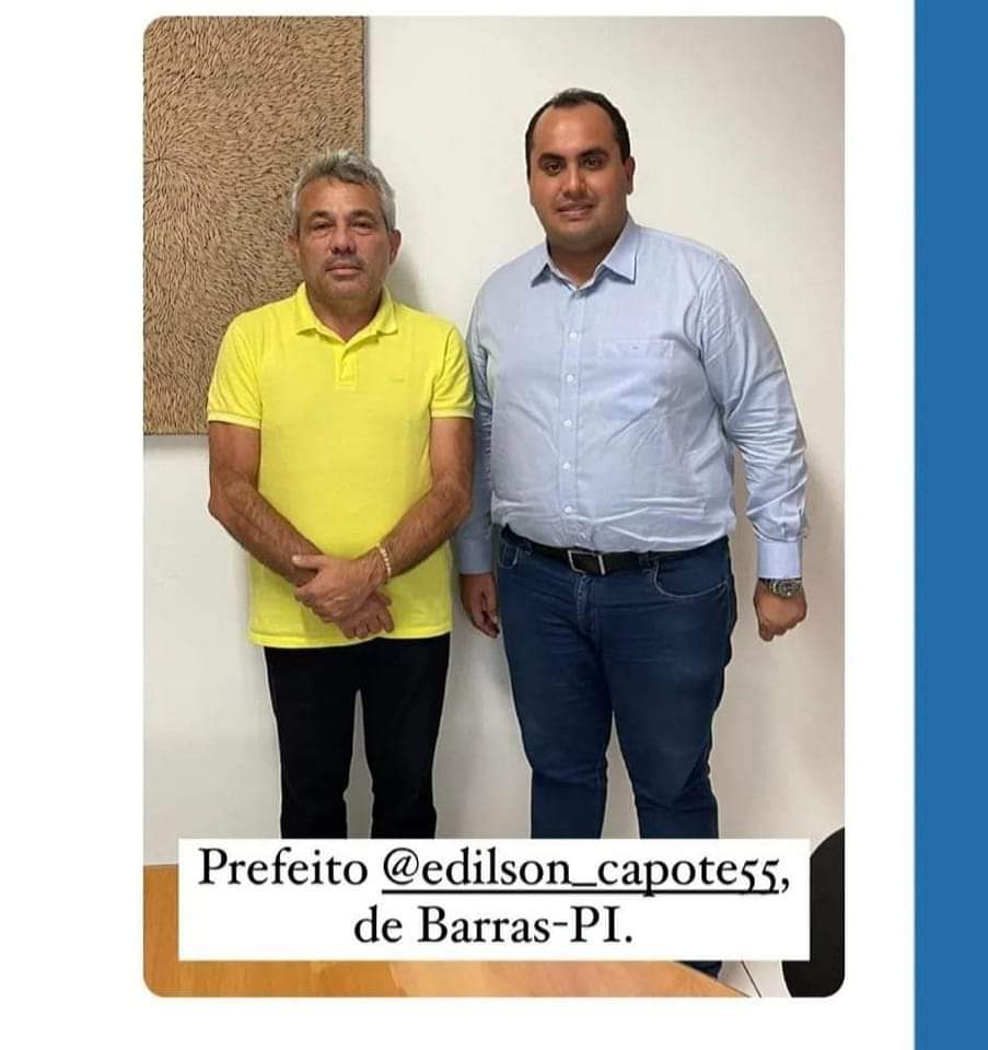 Prefeito Edilson Capote apresentou plano de demandas ao deputado estadual Georgiano Neto sobre políticas públicas para o município de Barras PI
