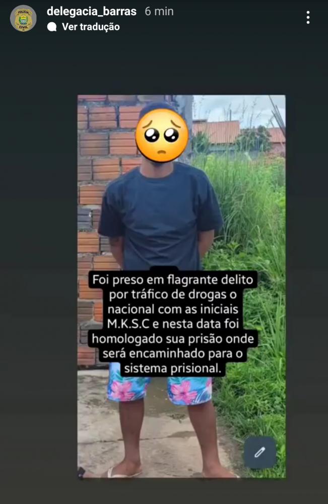 Foto: Instagram Delegacia de Barras