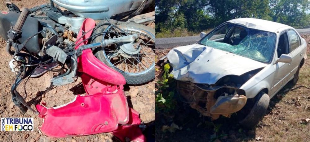Homem morre em acidente entre moto e carro após agendar casamento no Norte do Piauí