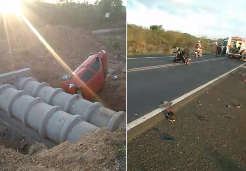 Motociclista tem perna decepada após grave acidente na BR 316