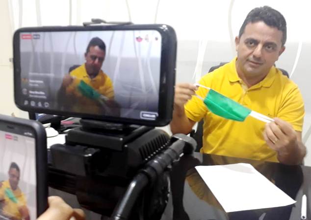 Prefeito Ribinha anuncia distribuição de máscara de proteção e a higienização de locais públicos