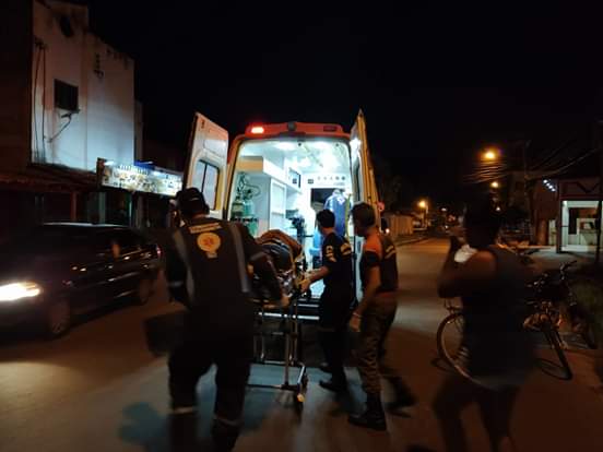 Barras PI: Acidente com motoqueiro no centro agora a noite 