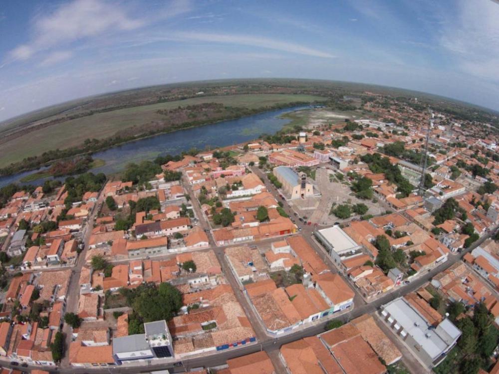 Vista aérea do centro de Barras PI 