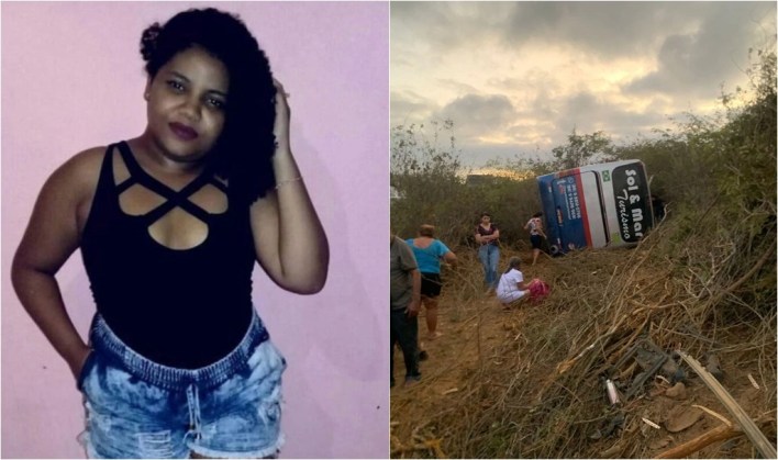 Ônibus tombou em Pernambuco Foto: Reprodução