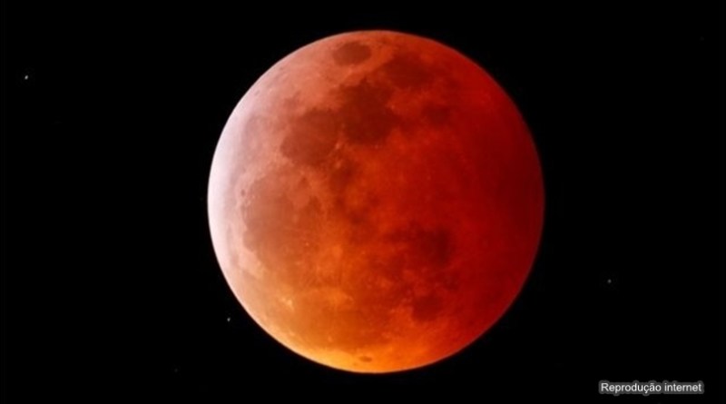 Eclipse lunar no Piauí - (Divulgação/Time and Date)Divulgação/Time and Date Eclipse lunar no Piauí